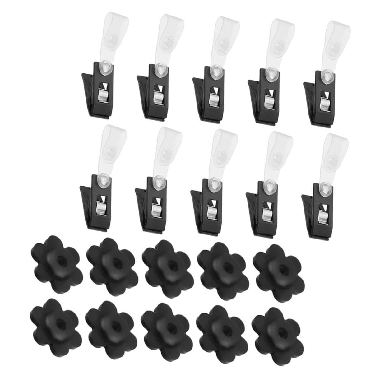 INOOMP 30pezzi Clip Per Bandiera Acciaio Inossidabile Ganci