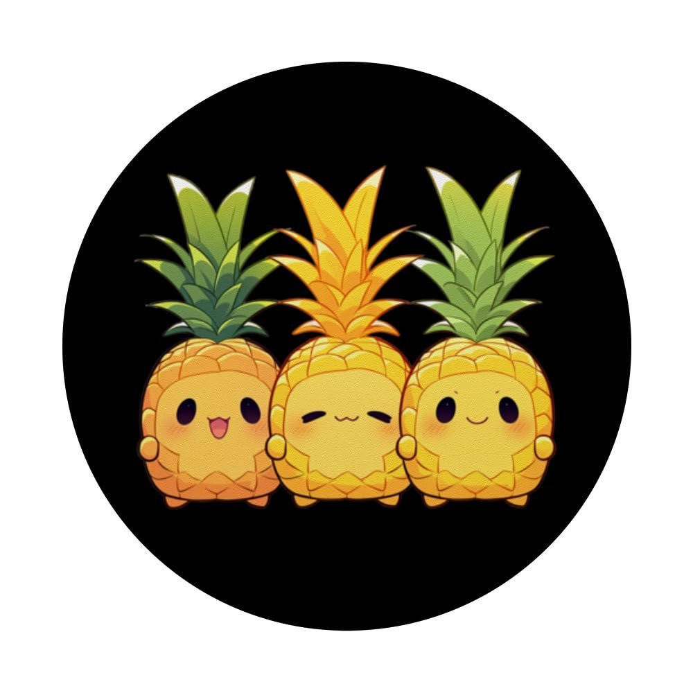 Amazon.com: Cute Chibi Pineapple Characters Tropical Novelty