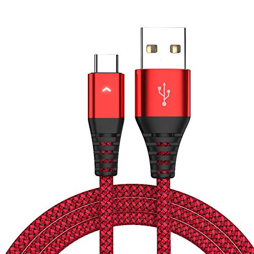 IFLASH Nylon Braided USB Type C Cable, USB A 2.0 to...