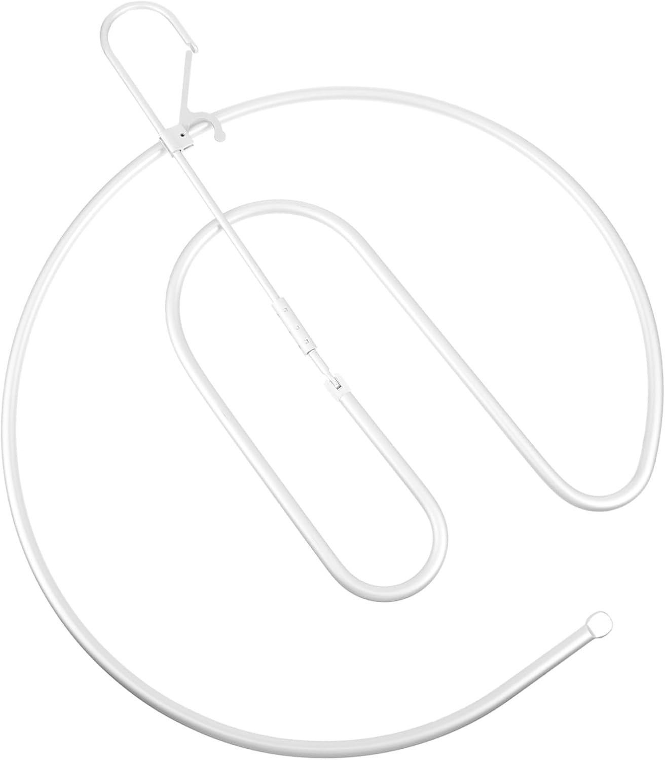 Spiral Drying Rack with Rotatable Hook Spiral Drying Hanger for Bed Blankets Curtains Windproof Laundry Organizer