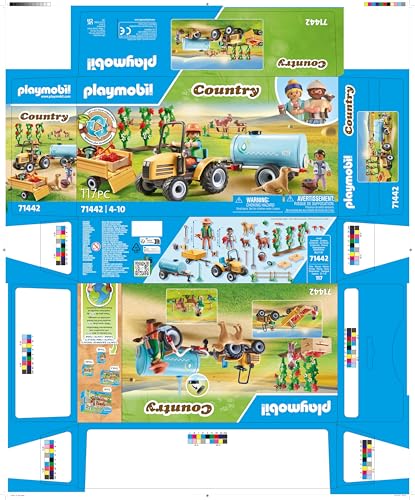 Jeux D'imitation Fermier Avec Tracteur Et Citerne Playmobil La Boite - vue 10