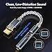 KB EAR 2026 Latest USB C DAC Audio Adapter with Headphone Amplifier, USB C to 3.5mm Audio Adapter for Wired Headphones, Hi-Res Type C DAC Compatible with iPhone 15, Android, Laptop & Tablet (Silver)