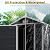 Shaical 6x4 FT Outdoor Storage Shed with Floor Included, Resin Storage Shed with Window and Vents, Lockable Door Waterproof Plastic Sheds for Garden, Patio, Backyard, Yard, Lawn, Black