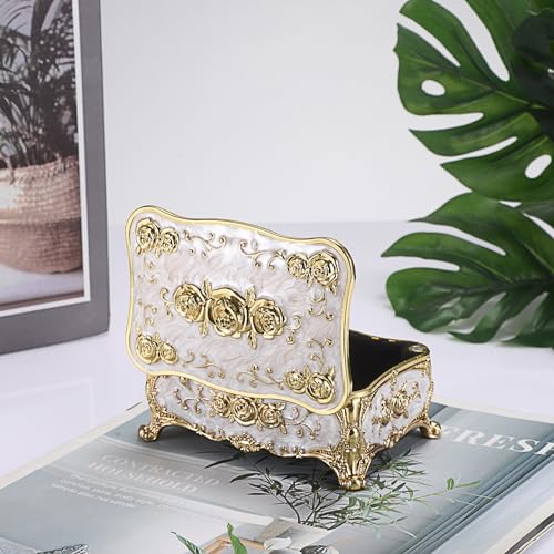 Hipiwe HPWSN01002 Metal Jewelry Box With Rose Pattern thumb #4