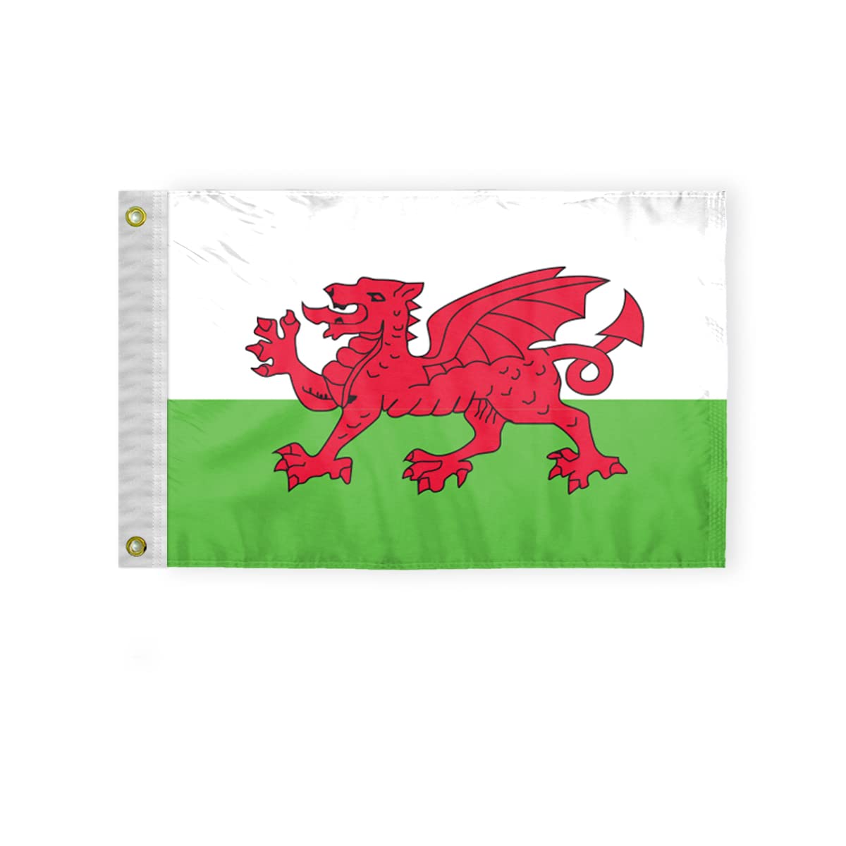AGAS Wales Nautical Flag 12x18 inch Mini Welsh National Flag Outdoor 200D Nylon Double Stitched Hem