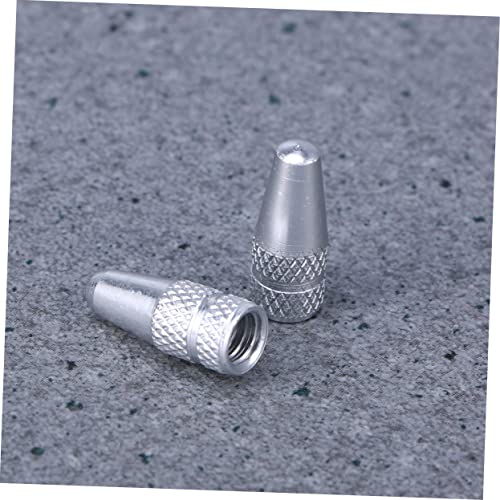 Cubiertas de válvula de aluminio BESPORTBLE 6 piezas miniatura 5