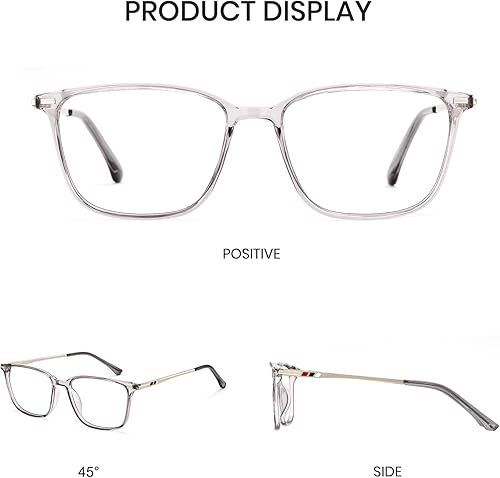 Miniatura 5 de Cyxus Gafas de bloqueo de luz azul para hombres y mujeres, gafas de juegos de computadora rectángulo TR90 marco anti fatiga ocular UV400