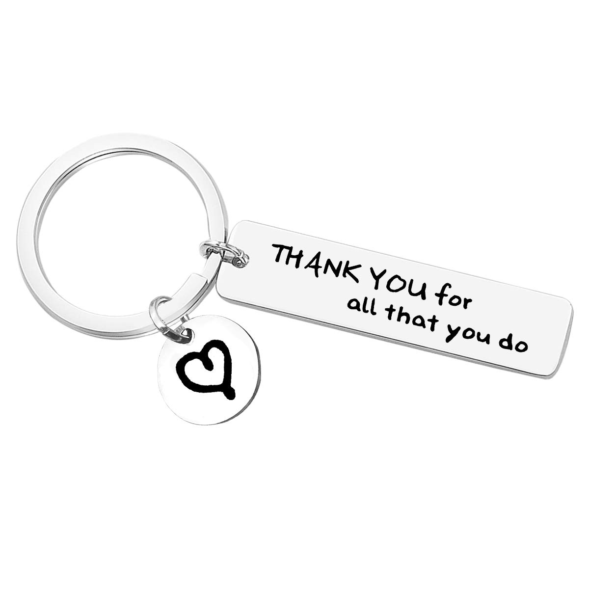 Nekoki Thank You Gifts Appreciation Keychain Thank You for All That You Do Keychain Thank You Gifts for Social Worker Volunteer Employee Coworker