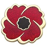 The Royal Canadian Legion Poppy Pin 24K Gold Plate in Velvet Box