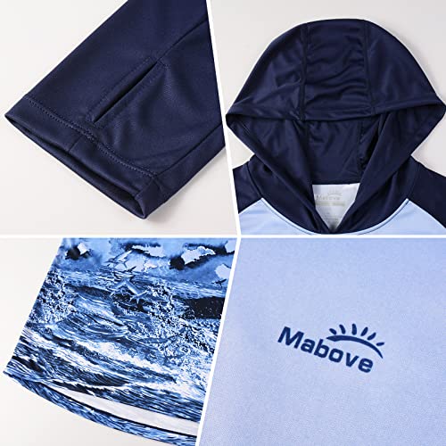 Image of Fishing Shirt for Men UPF 50+ UV Sun Protection Hoodie Long Sleeve Rash Guard Hiking Swim T Shirts (Flag Fish,XL)