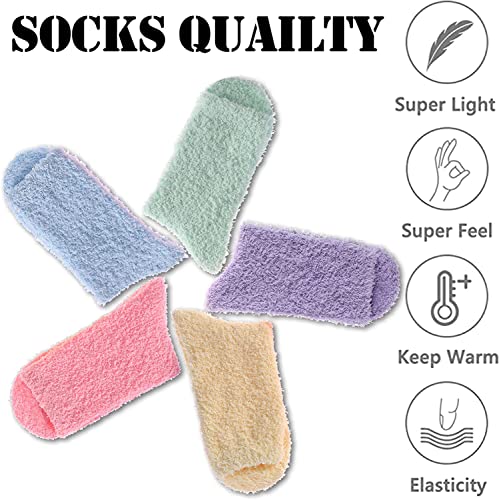 Women's Cozy Fuzzy Warm Plush Slipper Socks Animal Gift Box 3 Pairs Pack Christmas socks4