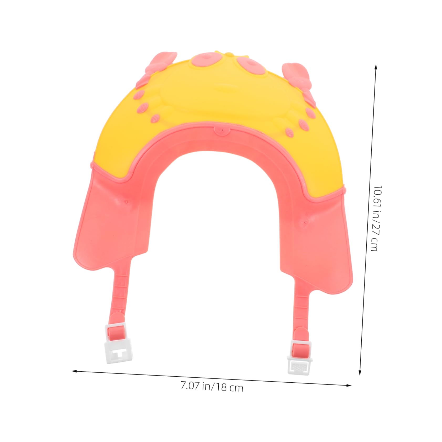 FRCOLOR Boys and Girls Shower Cap Bath Visor Shampoo Hat for Toddlers Comfortable Adjustable Bath Cup 2pcs