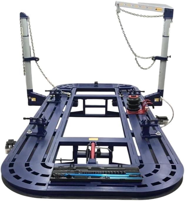 5 Star Tools Auto Body Frame Machine, 22 Ft Long, 2 Heavy-Duty 10-Ton Towers, Clear Floor Design