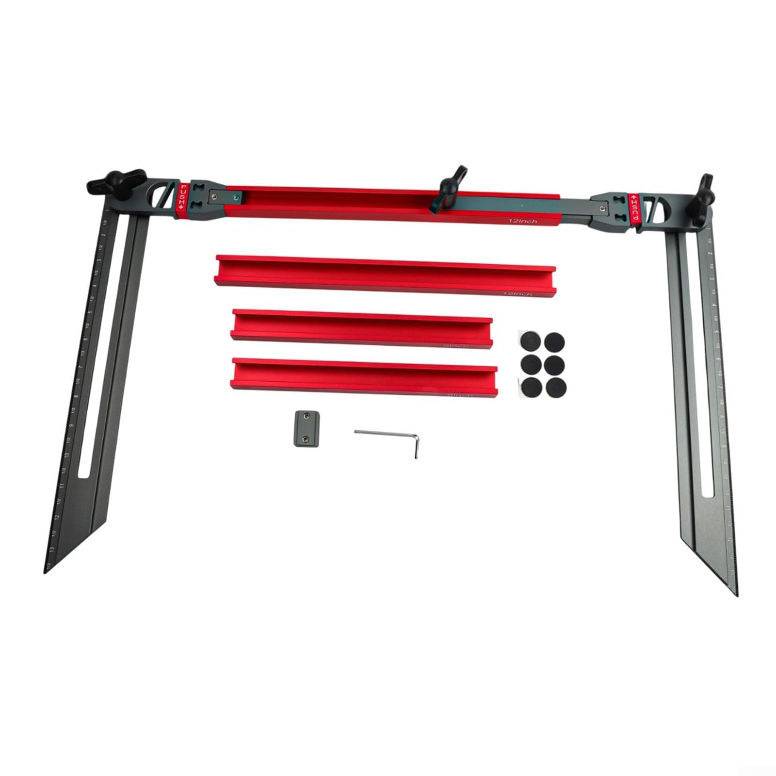 Plantilla de peldaños de escalera, plantilla de aluminio con escritura de escalera ajustable, medidor de medición de escalera para instalación de pisos, duplicador de perfiles, diseño de carpintero