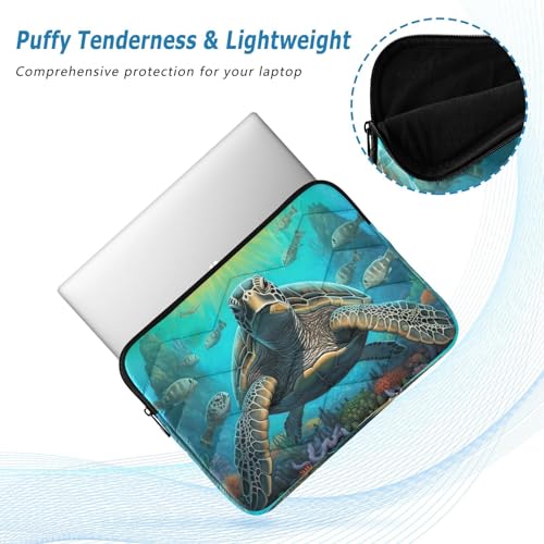 Funda para laptop tortuga marina impermeable 13-14 pulg miniatura 5