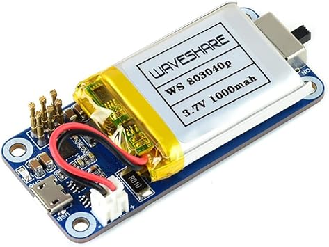UPS HAT C for Raspberry Pi Zero Boards, Provides 5V Uninterruptible Stable Power with Pogo Pin Connector