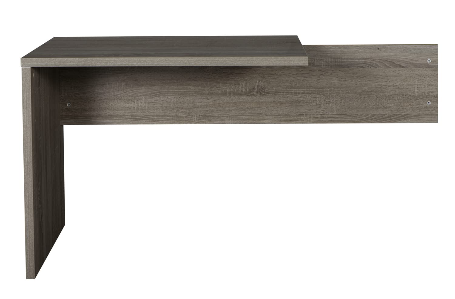Composad | Scrivania della Linea DISEGNO, Scrivania Angolare, Scrivania PC ad Angolo, (LxAxP) 138,20x74,50x160,50 cm, Colore Rovere Sonoma, per Studio, Ufficio, Made in Italy