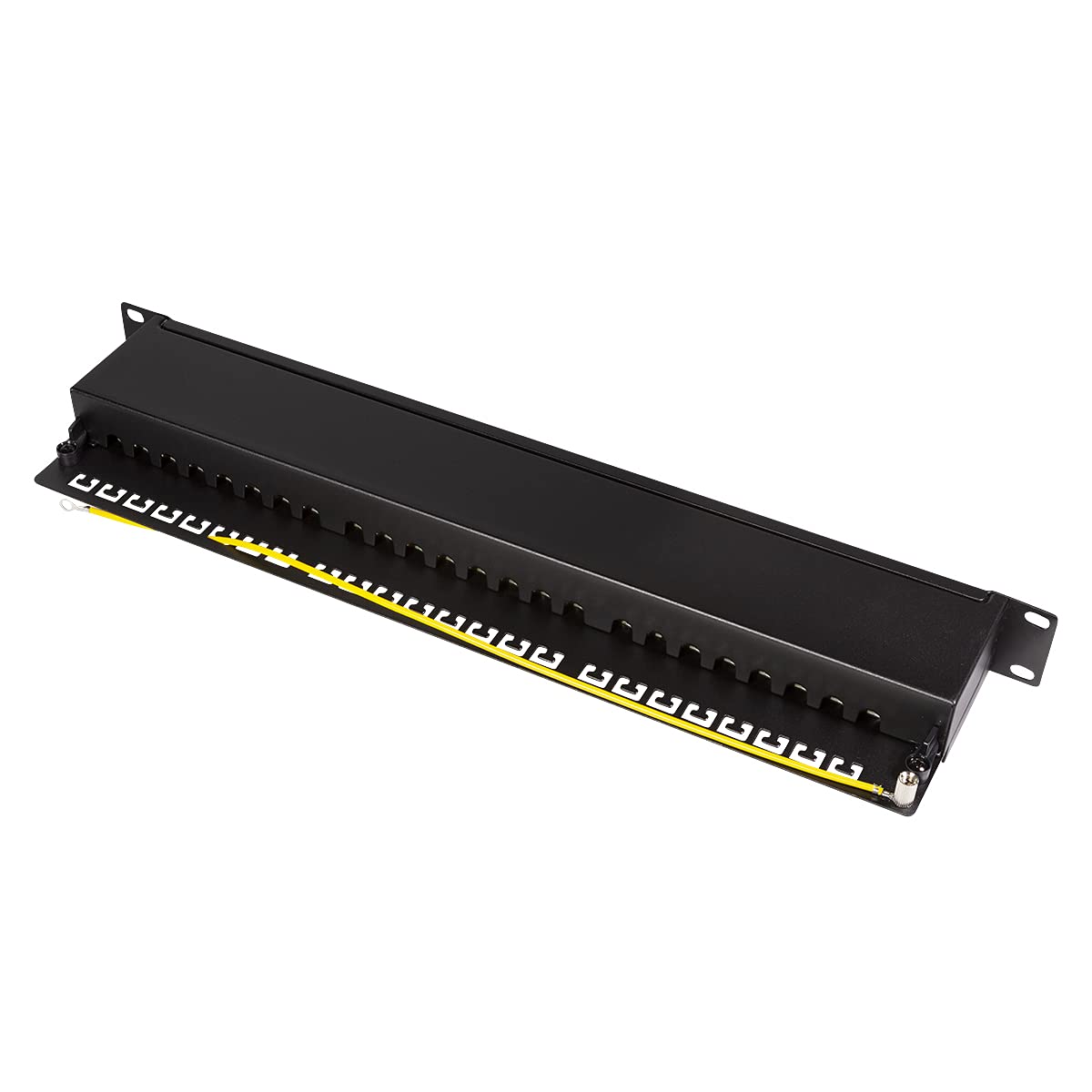 Logilink 19 Panel De Conexiones Zoll Cat.6A, 24 Puertos, Negro