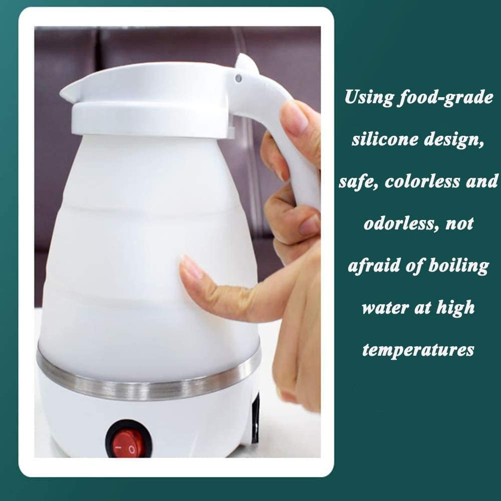 Botella de viaje silicona grado alimenticio 600 ml, dobleVaje