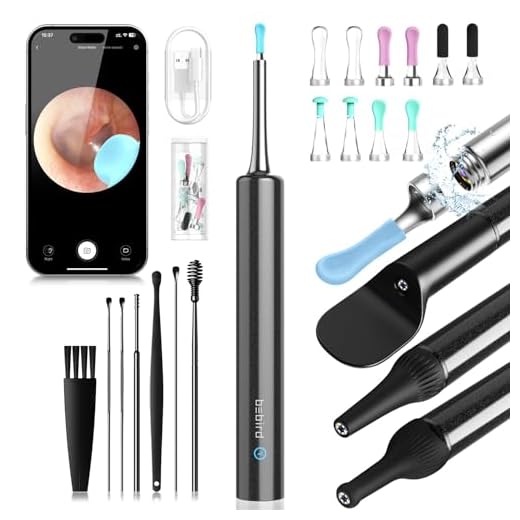 BEBIRD C3 Ear Cleaner, Ear Wax Removal Tool Wireless Otoscope with 1080P HD Waterproof Digital Endoscope with 6 LED Light, 3 Ear Cleaning Kits Mom Gadgets for Baby Ear Cleaner Checking