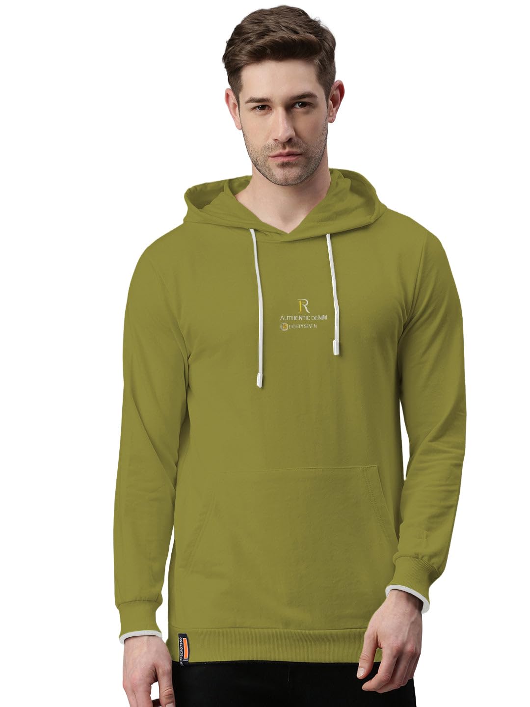 showoffff Men Solid Pullover Sweatshirt | Hooded Full Sleeves Cotton Sweatshirt's for Mens | Slim Fit Regular Length Sweatshirts for Men's-picture-39