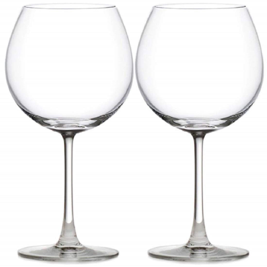 TAGROCK Balloon Red White Or Brandy Premium Crytal Clear Wine Glasses, 650 ML - Set of 2