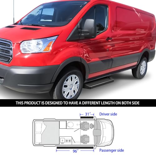Estribos Tuxtreme 6 in Negro Mate para Ford Transit Van miniatura 6