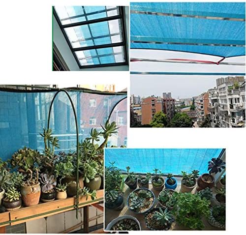 90% UV-Resistant Blue Shade Cloth - Durable Shade Net for Outdoor Use, Ideal for Balconies, Courtyards & Swimming Pools, Provides Effective Sun Protection