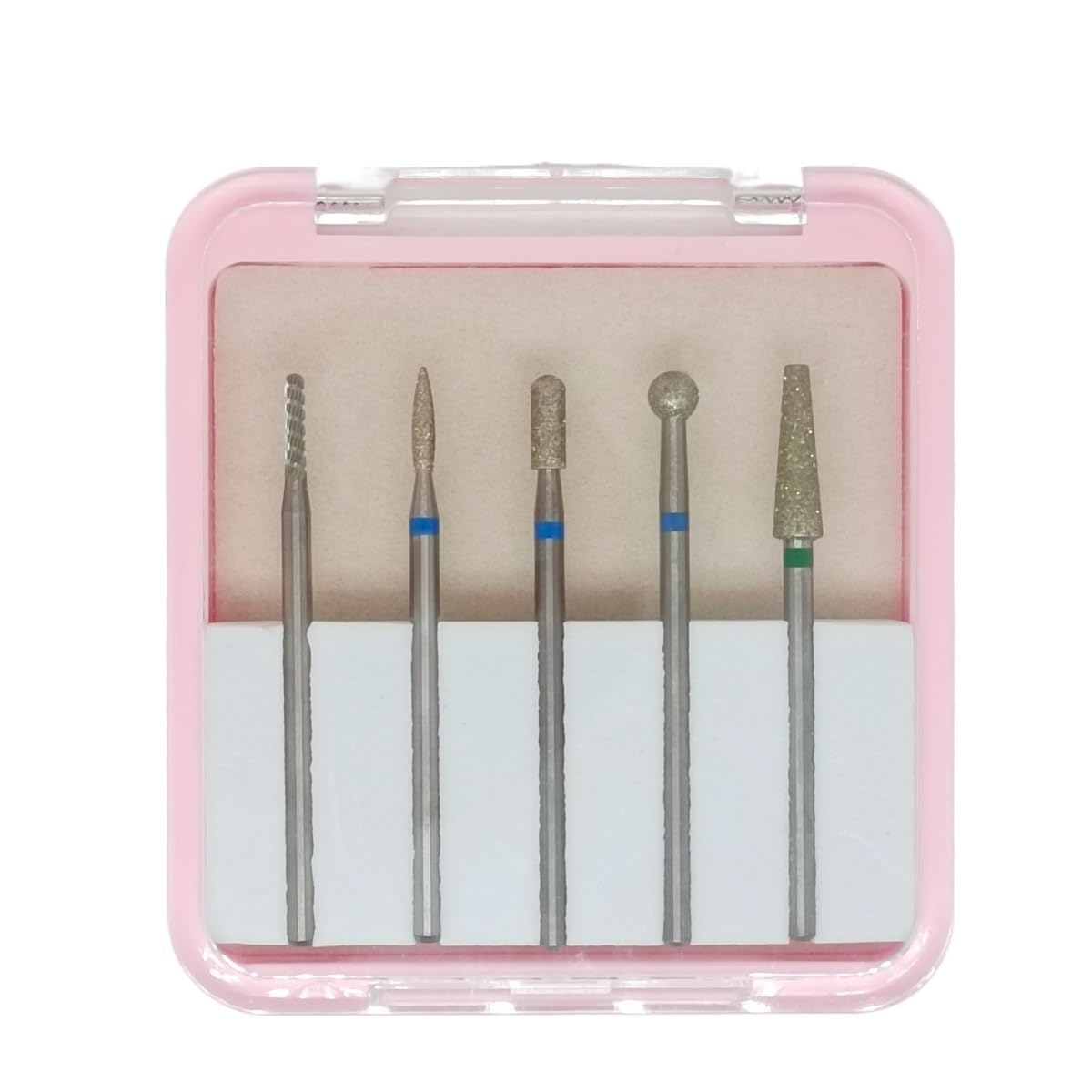 MyncbD Punta da Trapano Punte per Unghie-（A000056 Kit Punte per cuticole 5PCS）-Wilson Strumento per Manicure al carburo