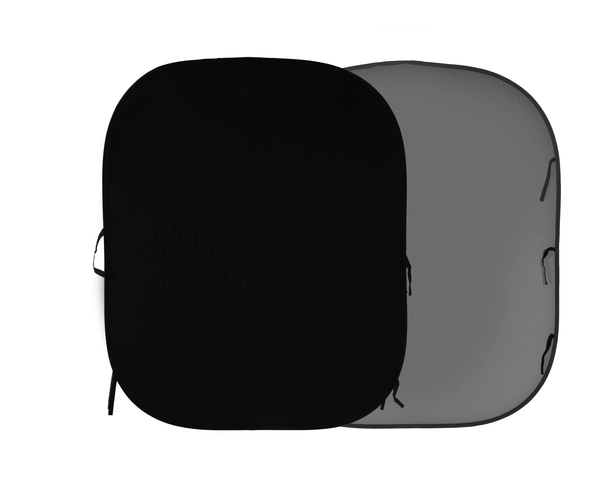 Manfrotto LL LB67GB 1.8x2.15m Plain Collapsible Reversible Background - Black/Mid Grey