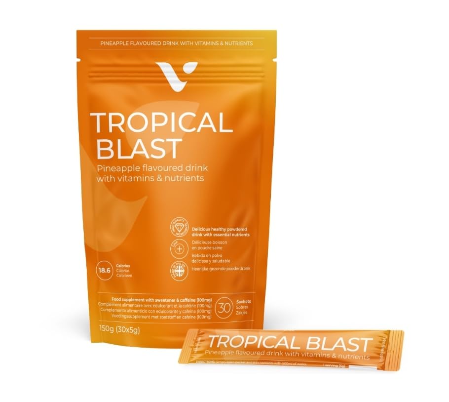 Tropical Blast de Valentus.Sabor piña Colada. con pautas y Seguimiento de RVS Regala Vida Sana. (1 Mes)