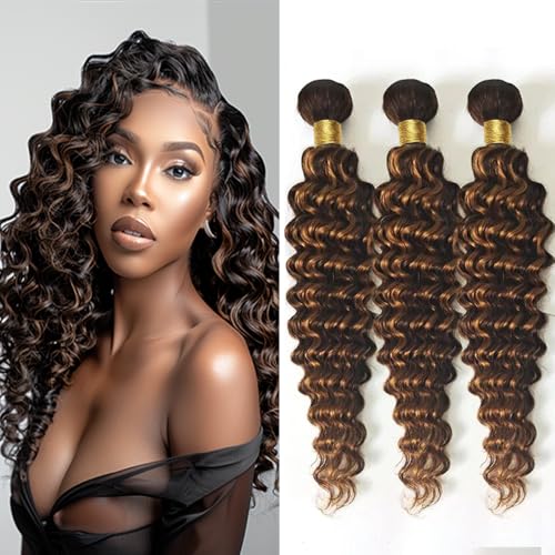 Niciitysi P1B30 Deep Wave Bundles Human Hair Ombre...
