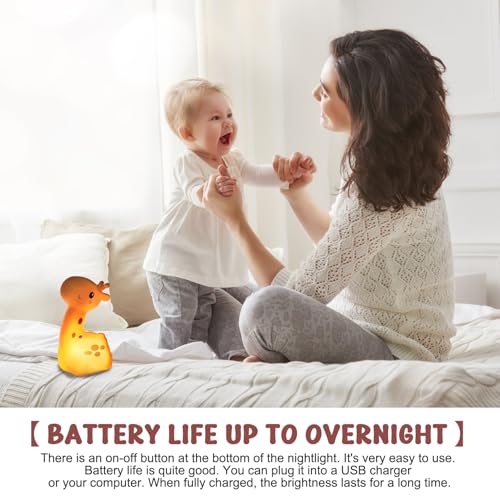 Veilleuse girafe rechargeable USB, le cadeau de naissance idéal pour crèche - 5