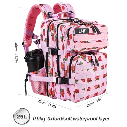 Image of LHI Tactical Military Backpack for Men and Women 25L /35L Army Assault Pack Bag Small Rucksack with Bottle Holder