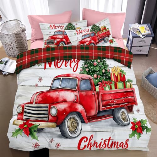 Funda nórdica navideña de coche reversible y juego de cama suave de invierno 3