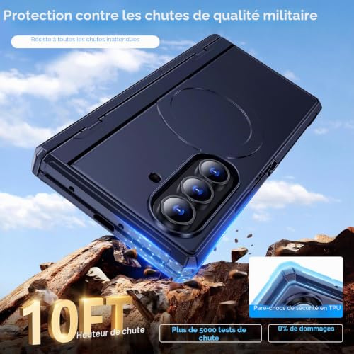 Coque aimantée Samsung Z Fold 7 robuste dotée d'une protection de charnière - 4