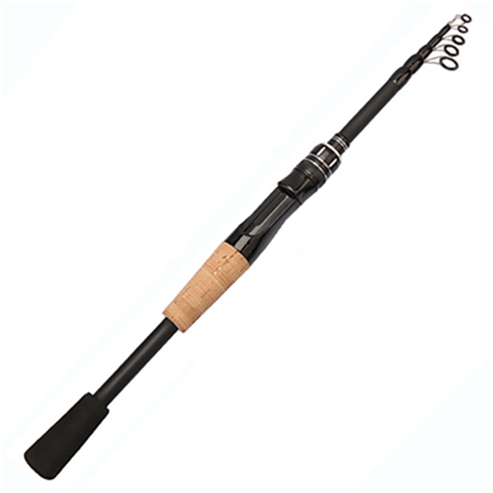 L6NqIAG Telescopic Baitcasting Fishing Rod Ultralight Weight Spinning Fishing Rod Carbon Fiber Material 1.5-2.4m Fishing Rod Tackle Spinning Rod(Spinnig Rod,2.4m)