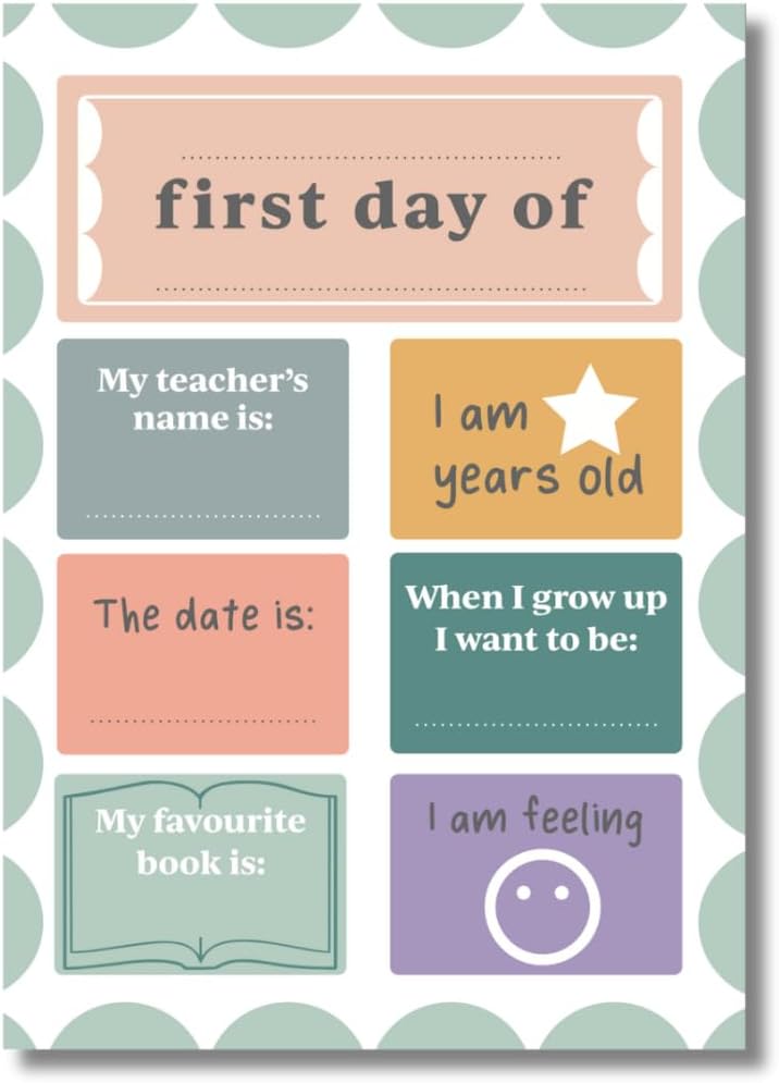 First Day of School Board
