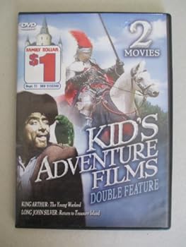 Kids Adventure Films Double Feature 2 Movies King Arthur the Young Warlord & Long John Silver Return to Treasure Island