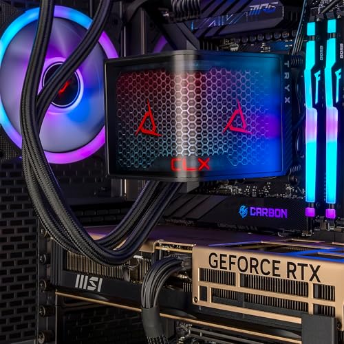 Image of CLX Horus Gaming PC - AMD Ryzen 9 9950X3D 4.3GHz, GeForce RTX 5080, 360mm Tryx AIO, 32GB DDR5 RGB Memory, 2TB SSD, WiFi, Windows 11 Home, Black, AI-Accelerated