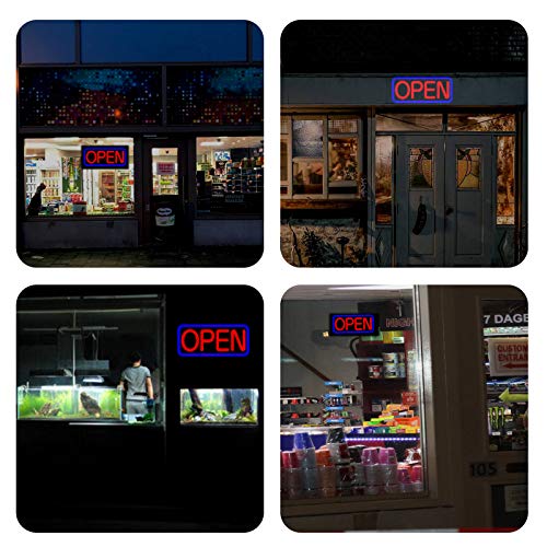 Led Business Advertisement Open Sign - Electric Display Store Sign,21 X 10 Inch (Larger Size) Steady Light For Business Storefront, Walls,Shop Window,Bar Inksilvereye #TOP1