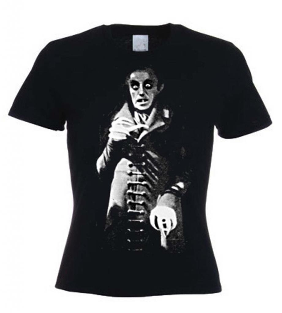 Tribal T-Shirts Women's Black Nosferatu The Vampire T-Shirt (Xl)