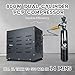 TUDIVING-4500Psi/300Bar Diving Compressor,800W Dual-Cylinder PCP Air Compressor,Auto Stop High Pressure Compressor,Scuba Compressorfor Fill a 2L Diving Tank