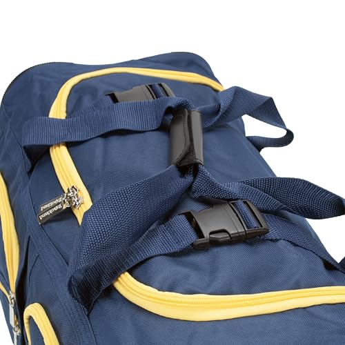 Image of Rockland Rolling Duffel Bag, Black, 22 inch