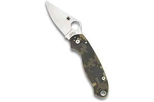 Spyderco Paramilitary 3 Camo Signature Folding Utility Pocket Knife