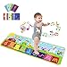 Luzfun Tappeto Musicale per Bambini con 7 Suoni Animali, Tappetino da Ballo Musicale, Giocattoli Musicali Regalo di Natale di Compleanno per Ragazzi Ragazze 1-5 Anni (100 * 36 cm)