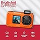 AgfaPhoto Realishot WP9500 - wasserdichte Digitalkamera, 7m wasserdicht, 24 MP, Digitaler Zoom, 4K Video, Doppelbildschirm 2,9”/1,4” - Orange
