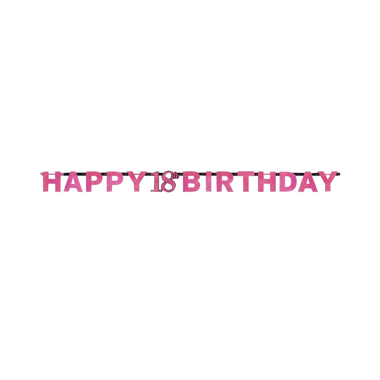 (PKT) Adult Pink Celebration 18th Birthday Letter Banner