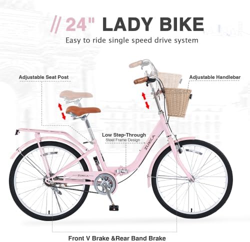 Bicicleta plegable para mujer 24"/26" Mountain bike miniatura 2