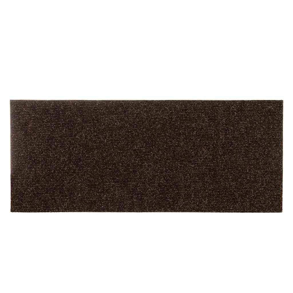 Maty na schody samoprzylepne 15 sztuk 60 x 25 cm brązowe prostokątne